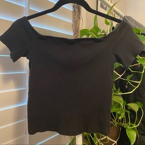 Off the Should Ribbed Tee